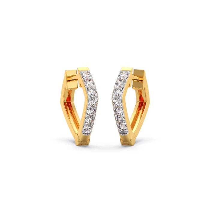 Serpent Heights Lab Diamond Hoop Earrings